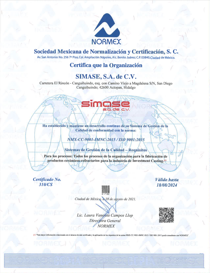 Certificación Normex en sistemas de gestión de calidad