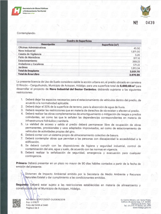 Industrial Land Use License